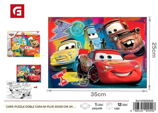 [161609949] Puzzle de Cars doble cara 24 piezas 35*25 cm - Juguete educativo de acción
