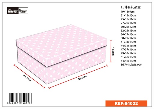 [64022] Caja 15 pcs 56.7*44.7*18.9 cm - Artículos de regalo y organización