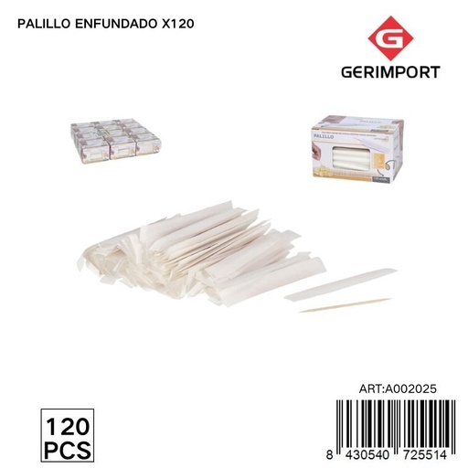 [A002025] Palillo enfundado x120 - Accesorios de cocina