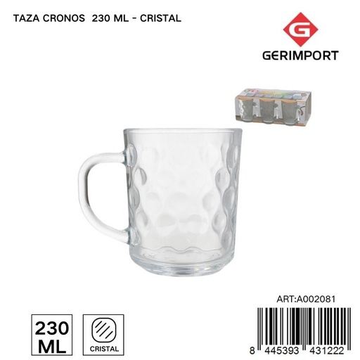 [A002081] Taza Cronos 230 ml - Tarro de vidrio