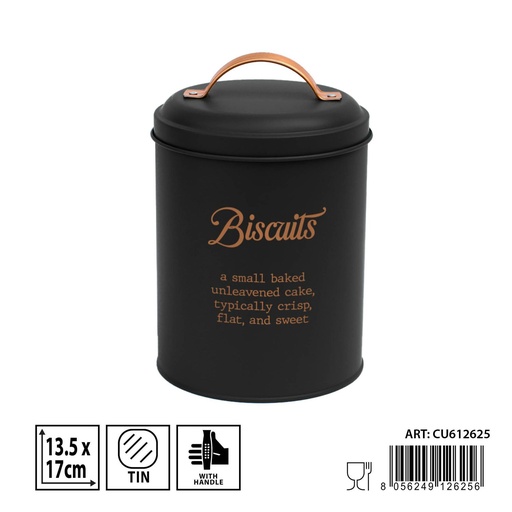 [0235782] Bote negro 13,5x17 cm - Tarro organizador