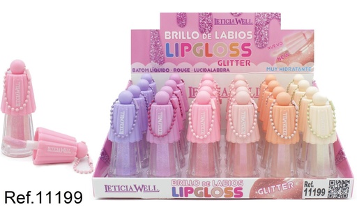 [8435433229803] Bálsamo labial glitter 24u Leticia Well - Maquillaje de labios