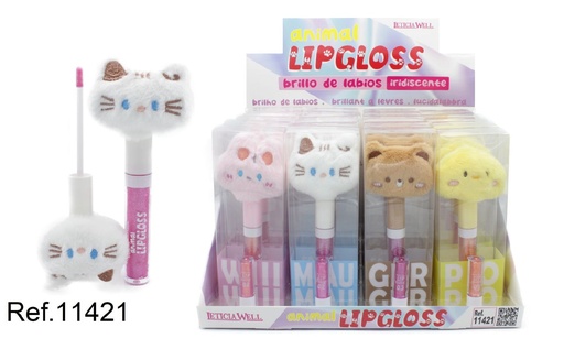 [8435433230281] Labial glossy brillo animal 20u Leticia Well - Maquillaje de labios