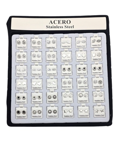 [8420211686916] Expositor de pendientes 36 piezas modelo 168293-1 - Joyería y bisutería