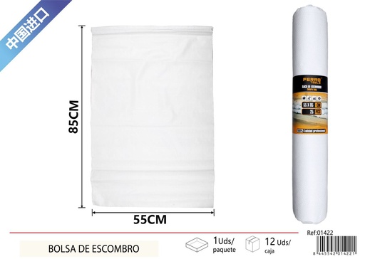 [01422] Bolsa de escombro blanca 55x85 cm 25pcs - Herramientas y mediciones