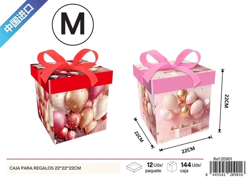 [20901] Caja para regalos mediana 22x22x22 cm - Embalaje y regalos