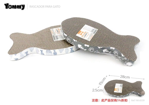 [YM8359] Rascador para gato 28x2.5x15 cm - Accesorios para mascotas