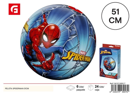 [163218917] Pelota de playa Spiderman 51 cm - Inflables y juguetes de verano