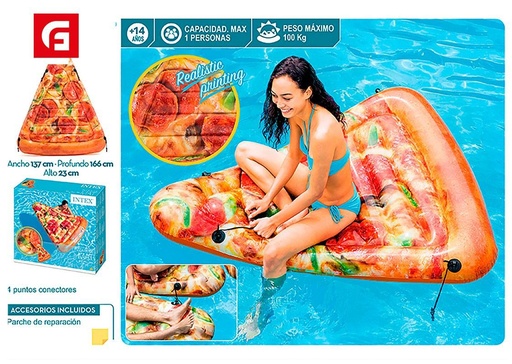 [161640754] Colchoneta pizza 145x175cm - Productos de verano e inflables adultos
