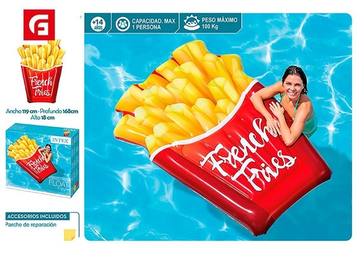 [161640860] Colchoneta patatas fritas - Productos de verano y inflables adultos