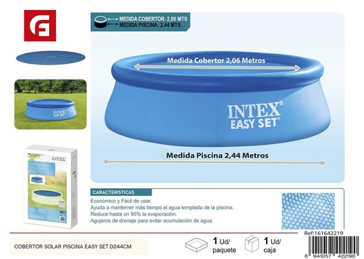 [161642219] Cobertor solar para piscina Easy Set D244 cm - Accesorios de verano y para piscinas