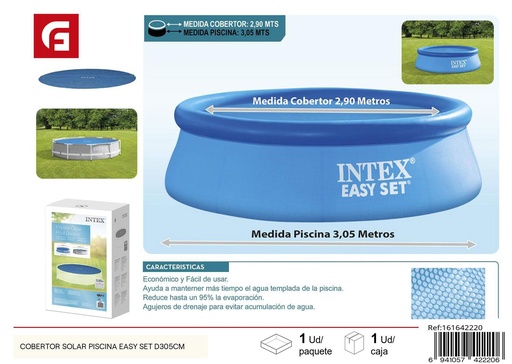 [161642220] Cobertor solar para piscina Easy Set D305 cm - Protección para piscina