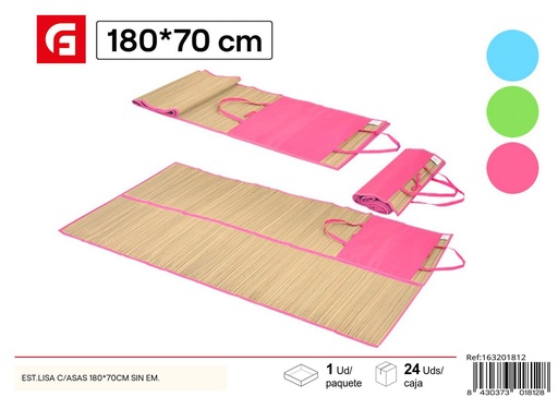 [163201812] Esterilla camping lisa con asas 180x70 cm - Verano