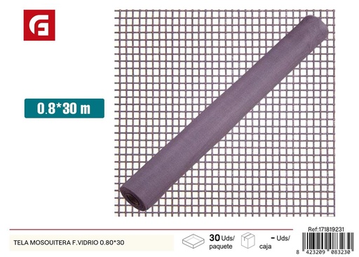 [171819231] Tela mosquitera de fibra de vidrio 0.80*30m - Accesorios de verano