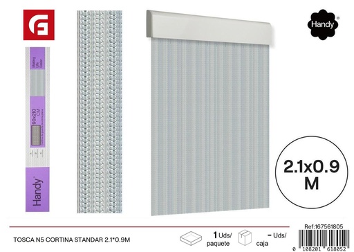 [167561805] Cortina estándar Tosca N5 2.1*0.9m - Accesorios para verano y cortinas para puertas