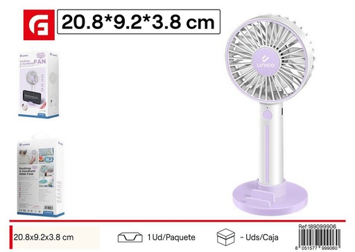 [189099906] Ventilador pequeño de mano 205x92x39 mm - Ventiladores de verano