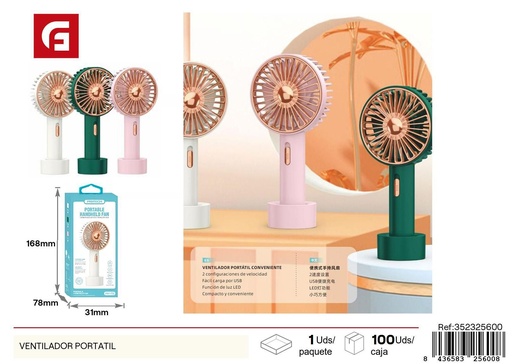 [352325600]  Ventilador portátil - Ventiladores
