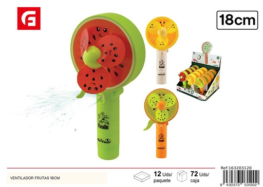[163203120] Ventilador frutas 18 cm - Juguetes de verano