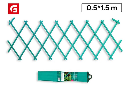 [190369017] Celosía plegable plast.0.5*1.5m verde - Accesorios de jardín y mallas de sombra