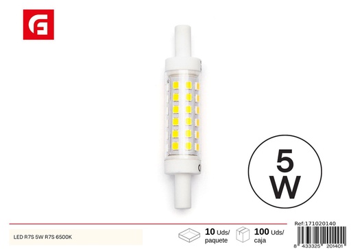 [171020140] Bombilla LED R7S 5W 6500K - Iluminación LED