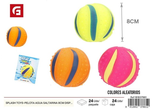 [161637861] Pelota de agua saltarina de 8 cm - Juguetes de verano - 24 unidades