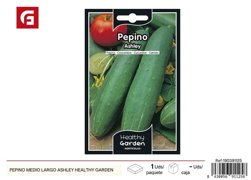 [190391125] Semillas de pepino medio largo Ashley - Cultivo fácil en huerto