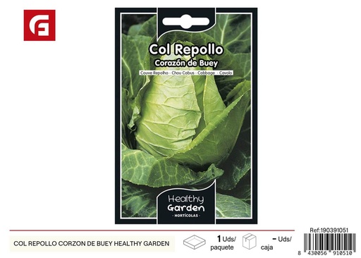 [190391051] Semillas de col repollo corazón de buey - Cultivo popular en huertas