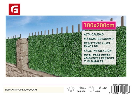 [190369258] Seto artificial 100x200 cm - Mallas de ocultación y decoración del jardín