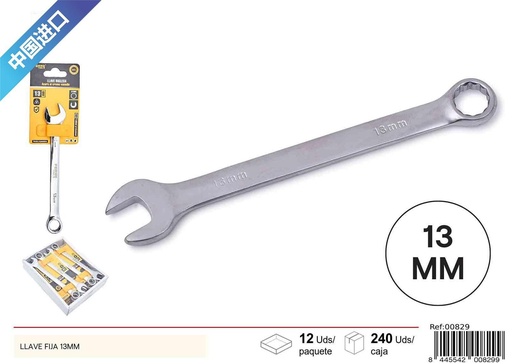 [00829]  llave fija de 13 mm - Herramientas de ferretería y llaves