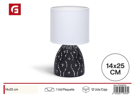 [171019703] Lámpara cerámica de mesa sin fuente de luz E14 máx. 40W - Iluminación LED