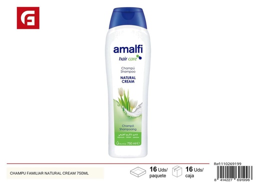 [110269199] Champú familiar natural cream 750ml - Productos de cuidado personal y champús