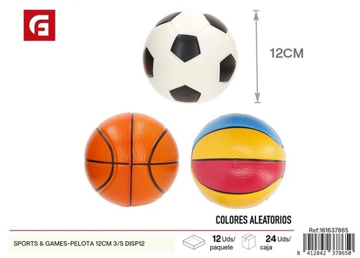 [161637865] Pelota saltarina 12cm 3pcs 12 uds - Juguetes y pelotas pequeñas