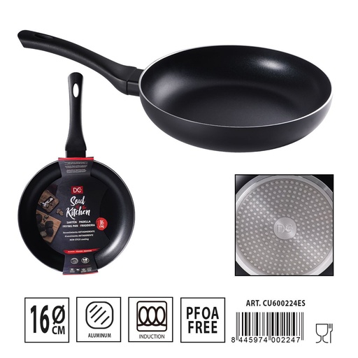 [A000693] Sartén antiadherente para inducción 16 cm - Utensilios de cocina