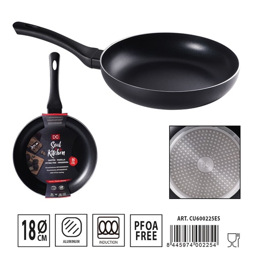 [A000694] Sartén antiadherente para inducción 18 cm - Utensilios de cocina