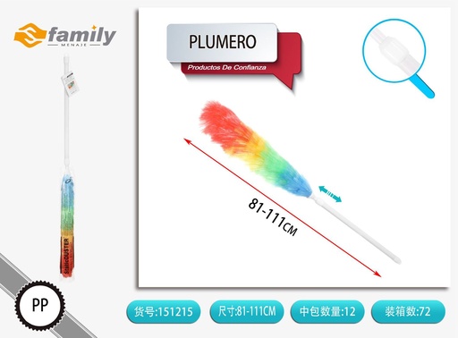 [151215] Plumero extensible 81 cm - Herramientas de limpieza