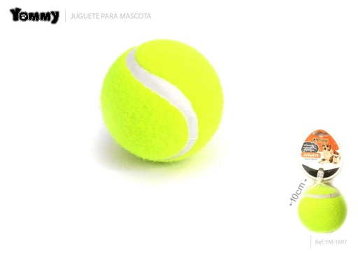 [YM1697] Juguete de goma tipo pelota de tenis 10 cm - Juguetes para mascotas