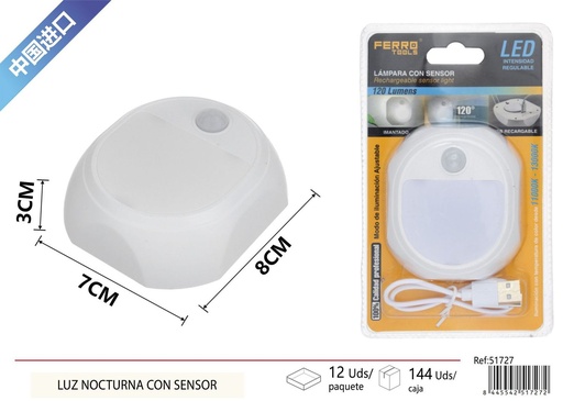 [51727] Lintera recargable con sensor - Electrónica y linternas