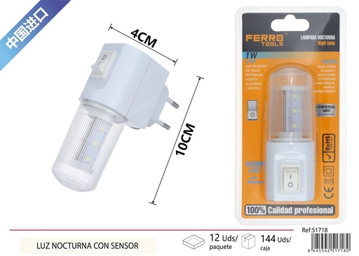 [51718] Luz nocturna con sensor - Electrónica y lámparas de trabajo