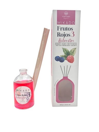 [8435160611544] Sticks ambientadores frutos rojos 3 SILVESTRE 100ml - Ambientadores y productos de fragancia