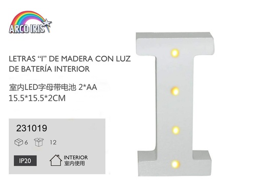 [231019] Letra con luz - I - Artículos de fiesta y decoración
