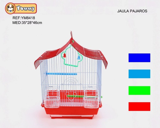 [YM8418] Jaula para pájaros 35x28x46cm - Accesorios para mascotas