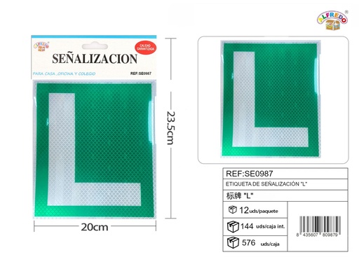 [SE0987] Etiquetas de señalización L 20x23,5 cm - Señales de PVC decorativas