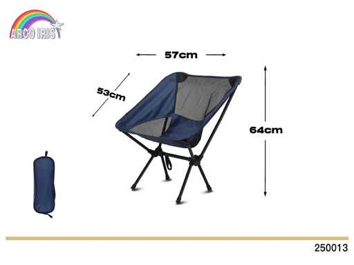 [250013] Silla plegable estilo moon chair con bolsa negra - Sillas de camping