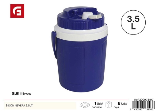 [200973197] Bidón para agua de 3.5L - Accesorios de verano