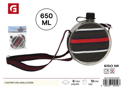 [200941059] Cantimplora ANALA 650ML - Utensilios de cocina y camping