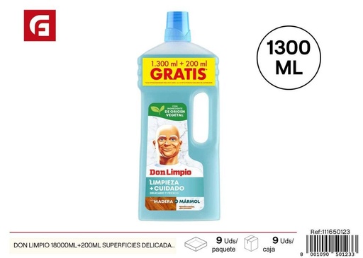 [111650123]  Limpiador para superficies delicadas Don Limpio 18000ml + 200ml - Productos de limpieza