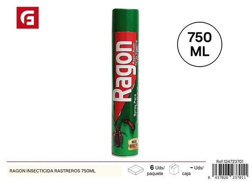 [124723701] Insecticida para arrastreros Ragon 750ML con alcohol - Productos de limpieza