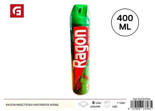 [124723703] Insecticida para arrastreros 400ML con alcohol Ragon - Productos de limpieza
