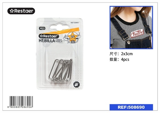 [508690] Hebillas para tirantes 4 pcs - Artículos de costura