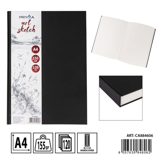 [0235089] C cuaderno de dibujo A4 155 g 120 hojas - Material de papelería